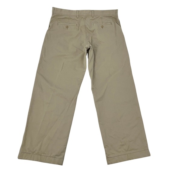 L.L. Bean Flannel Lined Chino Pants Men's 38x30 Khaki Buffalo Plaid Standard Fit - Picture 5 of 11